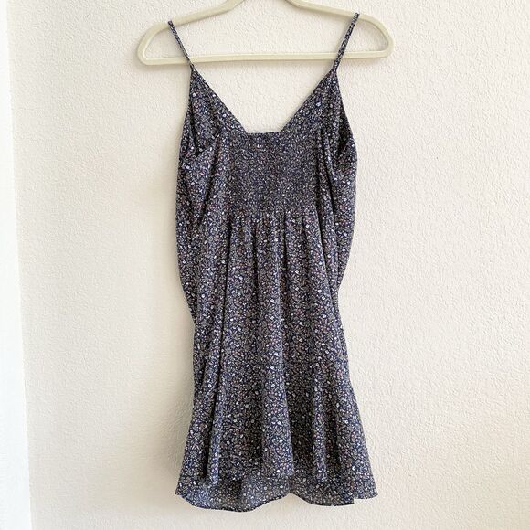 Lottie Moss Women’s Babydoll Mini Rauched Dress Sleeveless Blue Floral Size‎ M - Picture 8 of 15